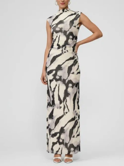 Rachel Rachel Roy Nina Sleeveless High Neck Maxi Dress In Multi