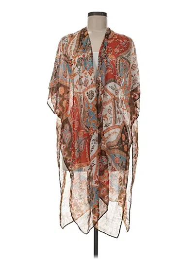 Pre-owned Rachel Rachel Roy Poncho In Orange