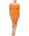 Rachel Rachel Roy Womens Drapey Midi Sweaterdress In Yellow