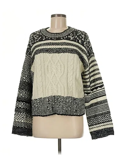 Pre-owned Rachel Rachel Roy Pullover Sweater In Gray