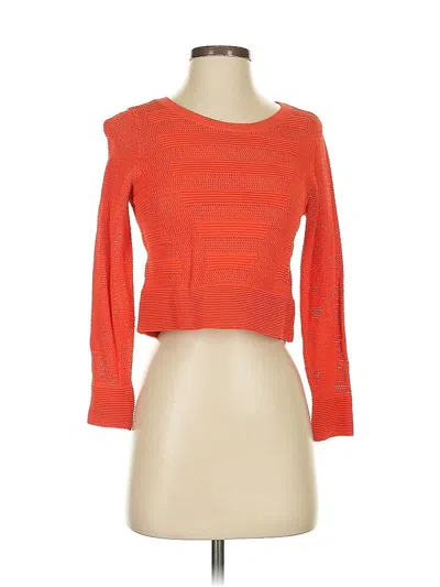 Pre-owned Rachel Rachel Roy Pullover Sweater In Orange