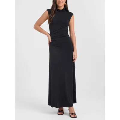 Rachel Rachel Roy Ramy Mock Neck Maxi Dress In Black