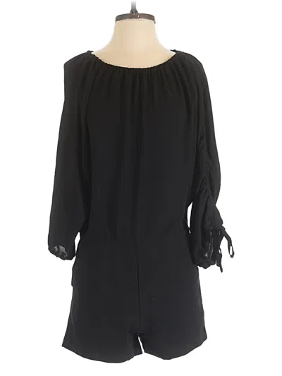 Pre-owned Rachel Rachel Roy Romper In Black