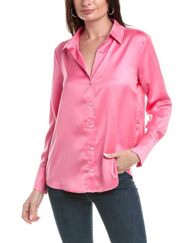Rachel Rachel Roy Satin Shirt In Pink