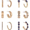 Rachel Rachel Roy Set Of 6 Hoop Earrings