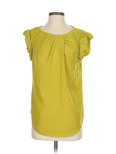 Pre-owned Rachel Rachel Roy Short Sleeve Blouse In Green