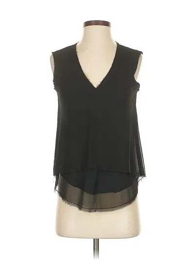 Pre-owned Rachel Rachel Roy Sleeveless T-shirt In Black