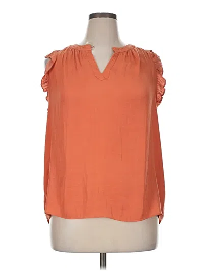 Pre-owned Rachel Rachel Roy Sleeveless T-shirt In Orange