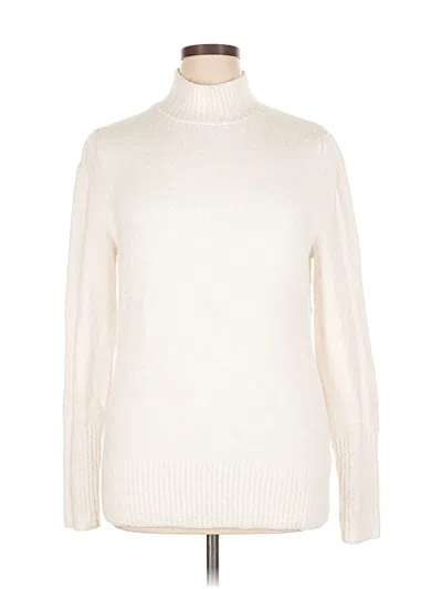 Pre-owned Rachel Rachel Roy Turtleneck Sweater In White