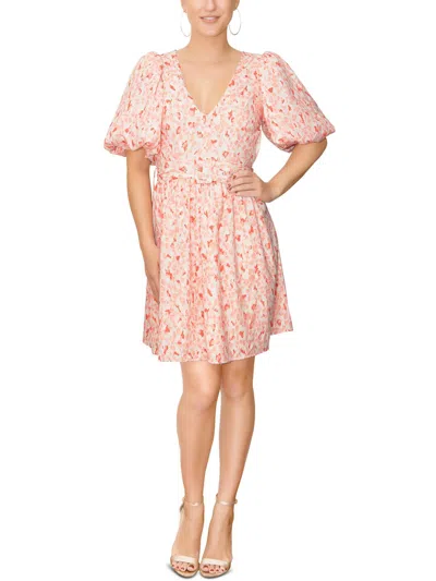 Rachel Rachel Roy Valeria Womens Summer Short Mini Dress In Pink