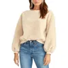 Rachel Rachel Roy Willa Womens Textured Crew Neck Sweatshirt In Neutral