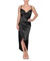 Rachel Rachel Roy Women's Bree Satin Midi Dress In Black