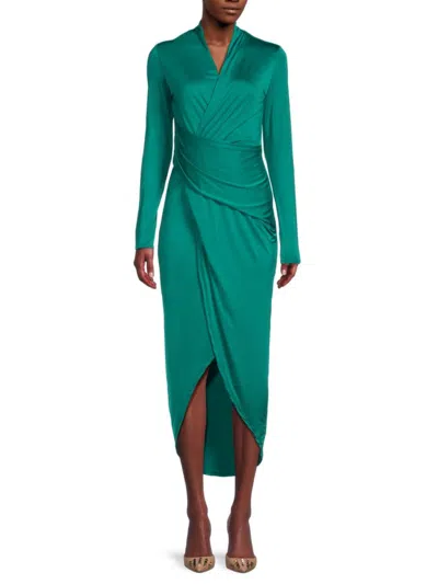 Rachel Rachel Roy Women's Draped High Low Dress In Ivy Green