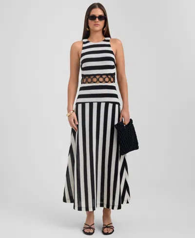 Rachel Rachel Roy Daphne Halter Neck Midi Dress In Black