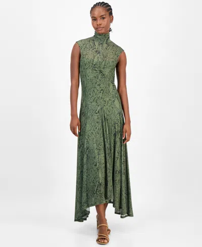 Rachel Rachel Roy Women's Junette Mock Neck Godet In Green