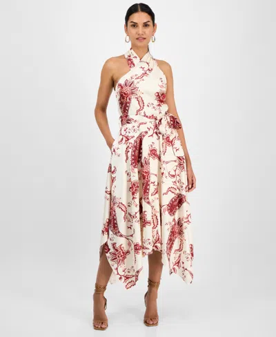 Rachel Rachel Roy Women's Lary Floral Asymmetric-hem Halter Dress In Multi