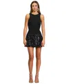 Rachel Rachel Roy Women's Lindy Sequin Scoop Neck Mini Dress In Black