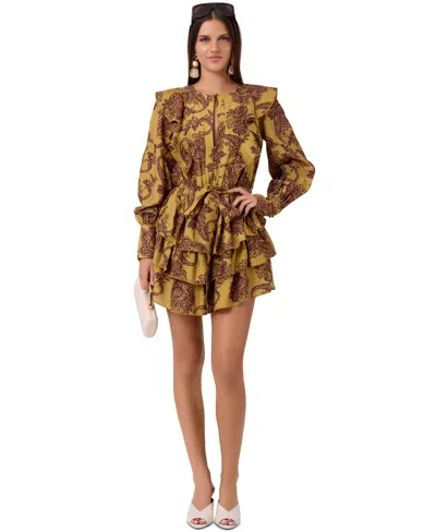 Rachel Rachel Roy Women's Mini Dress In Ecru Olive