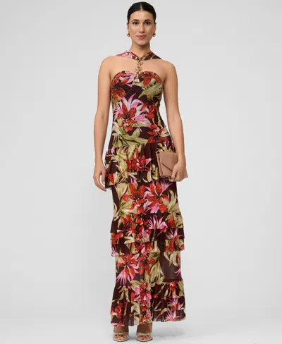 Rachel Rachel Roy Women's Solana Printed Tiered Ruffle Dress In Multi