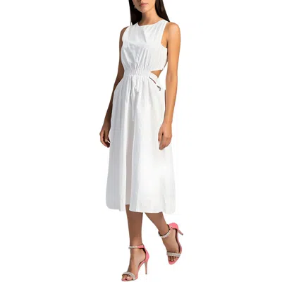 Rachel Rachel Roy Womens Cut-out Cotton Midi Dress