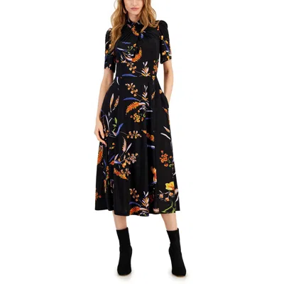 Rachel Rachel Roy Womens Floral Pocket Maxi Dress In Black | ModeSens