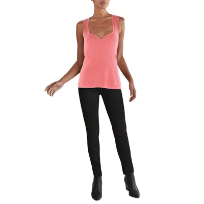 Rachel Rachel Roy Womens Ribbed Knit Tank Top In Pink
