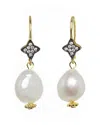 Rachel Reinhardt 14k Over Silver 13mm Pearl Earrings