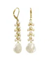 Shop Rachel Reinhardt 14k Over Silver 4mm-10mm Pearl Linear Earrings