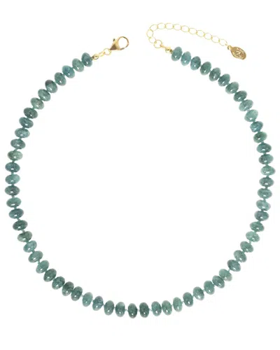 Rachel Reinhardt 14k Over Silver Agate Knotted Silk Necklace