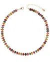 Rachel Reinhardt 14k Over Silver Agate Knotted Silk Necklace