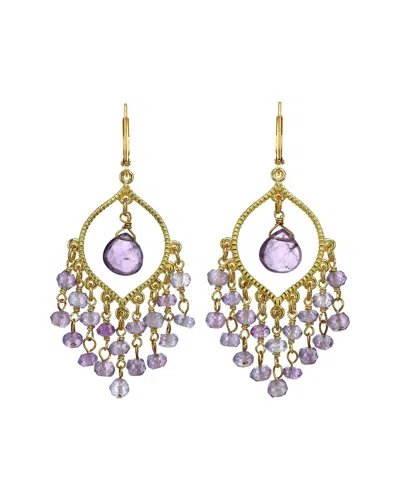 Rachel Reinhardt 14k Over Silver Amethyst Earrings
