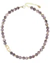 Rachel Reinhardt 14k Over Silver Amethyst Snake Necklace