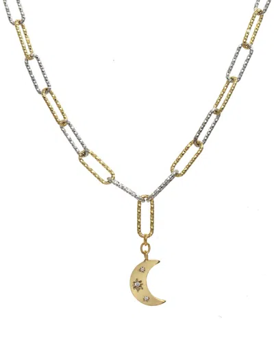 Rachel Reinhardt 14k Over Silver & Silver Cz Pendant Necklace