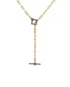 Rachel Reinhardt 14k Over Silver Paperclip Chain Necklace
