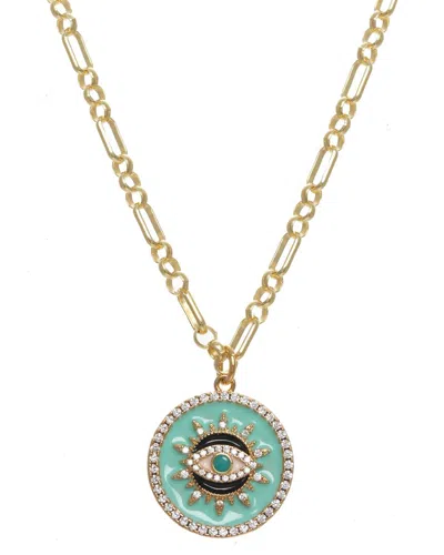 Rachel Reinhardt 14k Over Silver Evil Eye Necklace