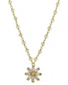 Rachel Reinhardt 14k Over Silver Flower Necklace