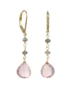 Rachel Reinhardt 14k Over Silver Gemstone Dangle Earrings