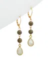 Rachel Reinhardt 14k Over Silver Gemstone Drop Earrings