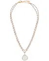 Rachel Reinhardt 14k Over Silver Gemstone Necklace