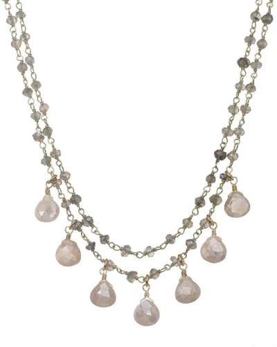 Rachel Reinhardt 14k Over Silver Gemstone Necklace