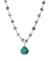 Rachel Reinhardt 14k Over Silver Gemstone Necklace