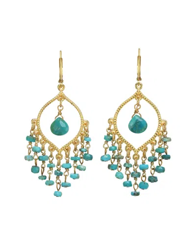 Rachel Reinhardt 14k Over Silver Turquoise Earrings