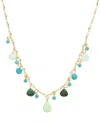 Rachel Reinhardt 14k Plated Amazonite In Gold