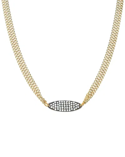 Rachel Reinhardt 14k Plated Cz Necklace
