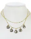 Rachel Reinhardt 14k Plated Pyrite Necklace