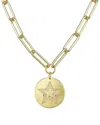 Rachel Reinhardt 14k Vermeil Enamel & Cz Pave Star Necklace