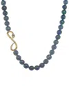 Rachel Reinhardt Azurite Cz Snake Necklace