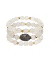 Rachel Reinhardt Baby's Breath Moonstone Crystal Bracelet In Multi
