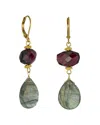 Rachel Reinhardt Gemstone Teardrop Earrings In Multi
