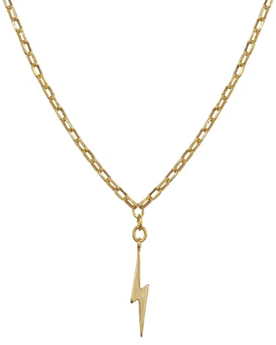 Rachel Reinhardt Gold Filled Crystal Lightning Bolt Necklace